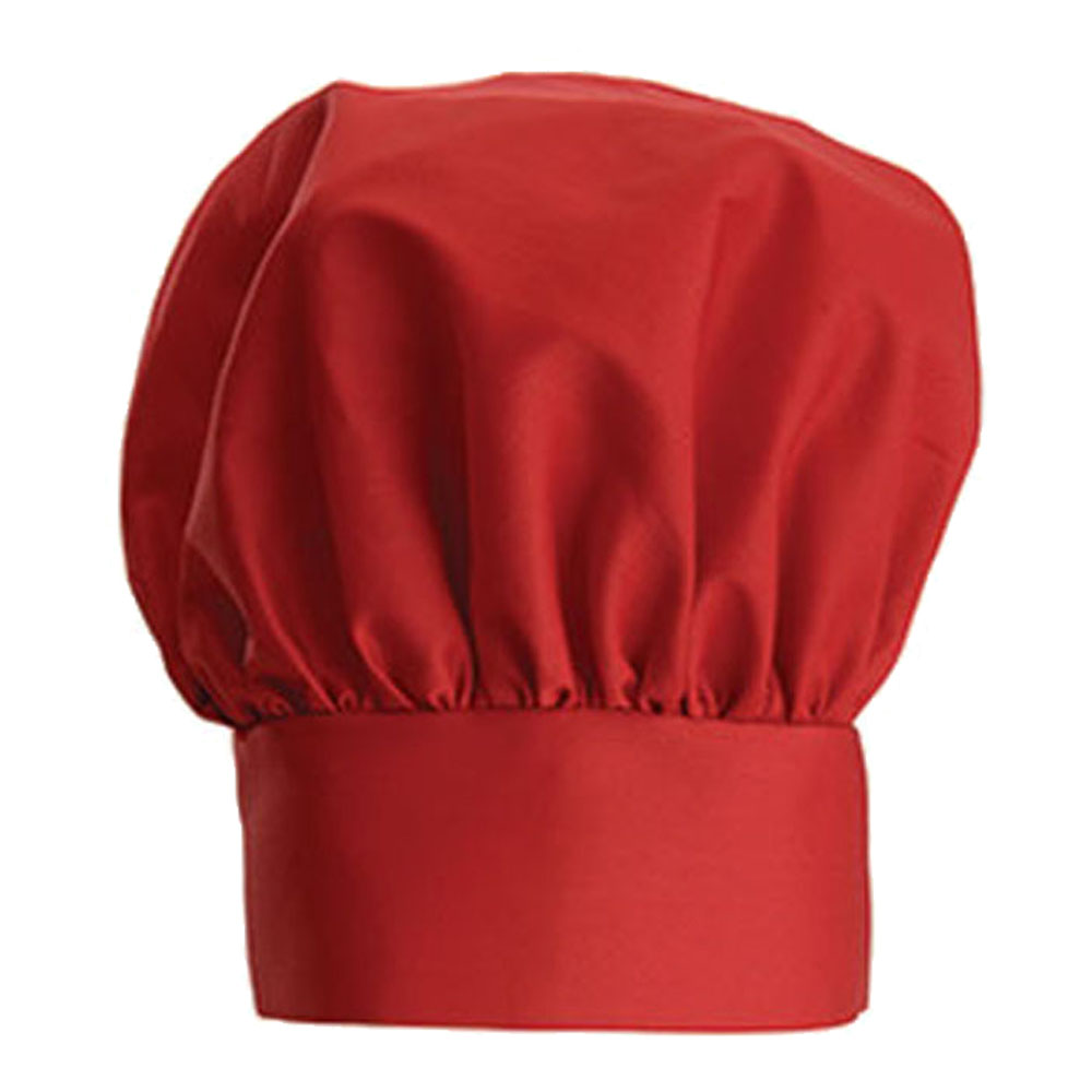 Winware by Winco CH-13 Chef Hat 13", Cotton/Poly Blend - Red