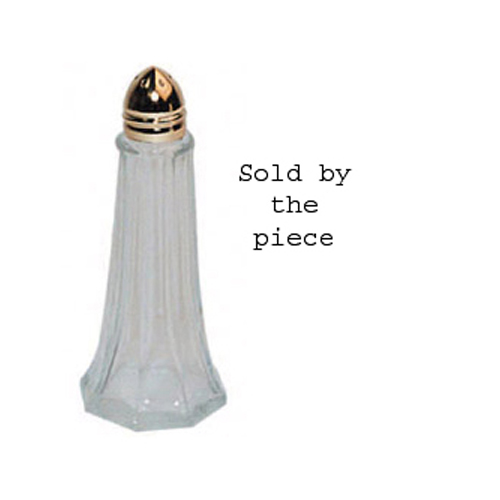 Winco G-111 Salt Shaker, Tower, Gold Plated Top, Oz