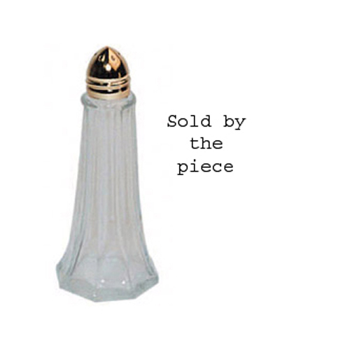 Winco G-111 Salt Shaker, Tower, Gold Plated Top, 1 Oz.