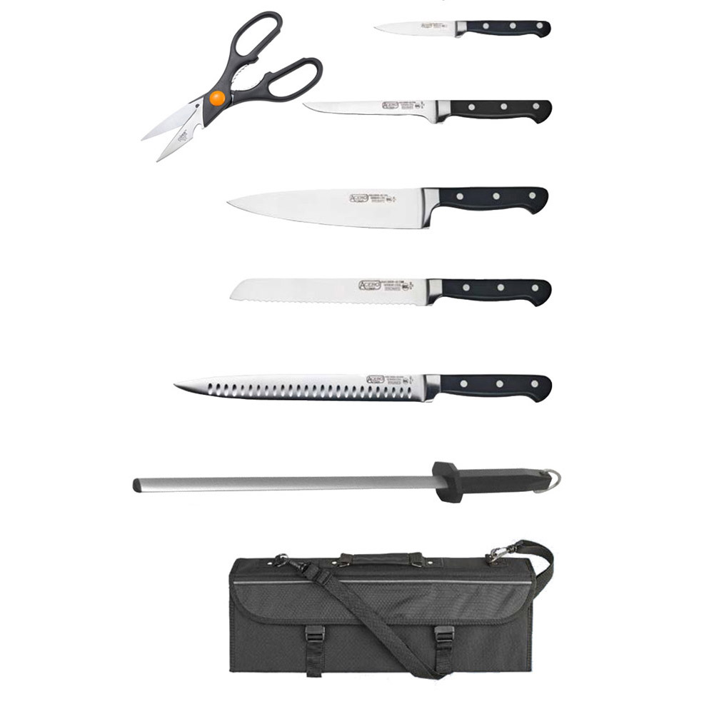 Winware by Winco KFP-KITA Acero Cutlery 8 Piece Knife Set