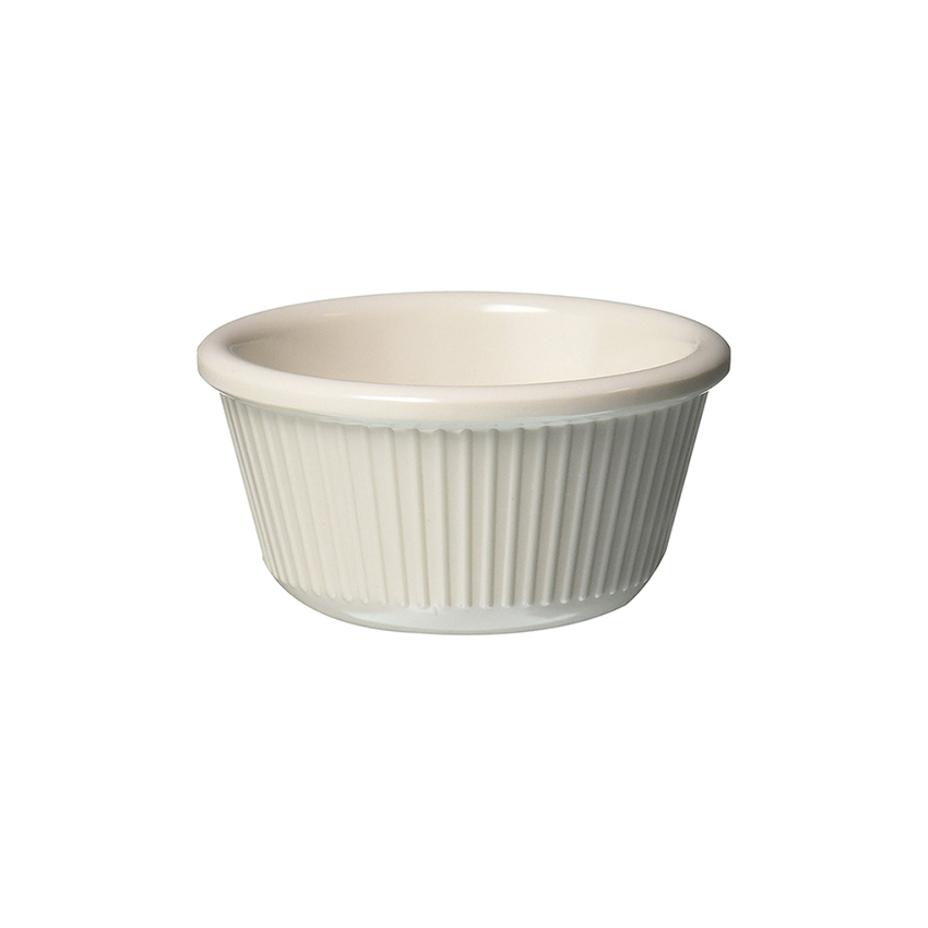 Winco RFM-B Fluted Melamine Ramekin, Bone Color