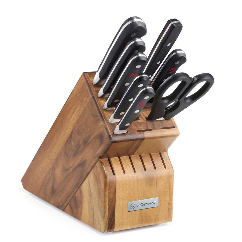 Wusthof Classic 9-Piece Knife Block Set, Acacia