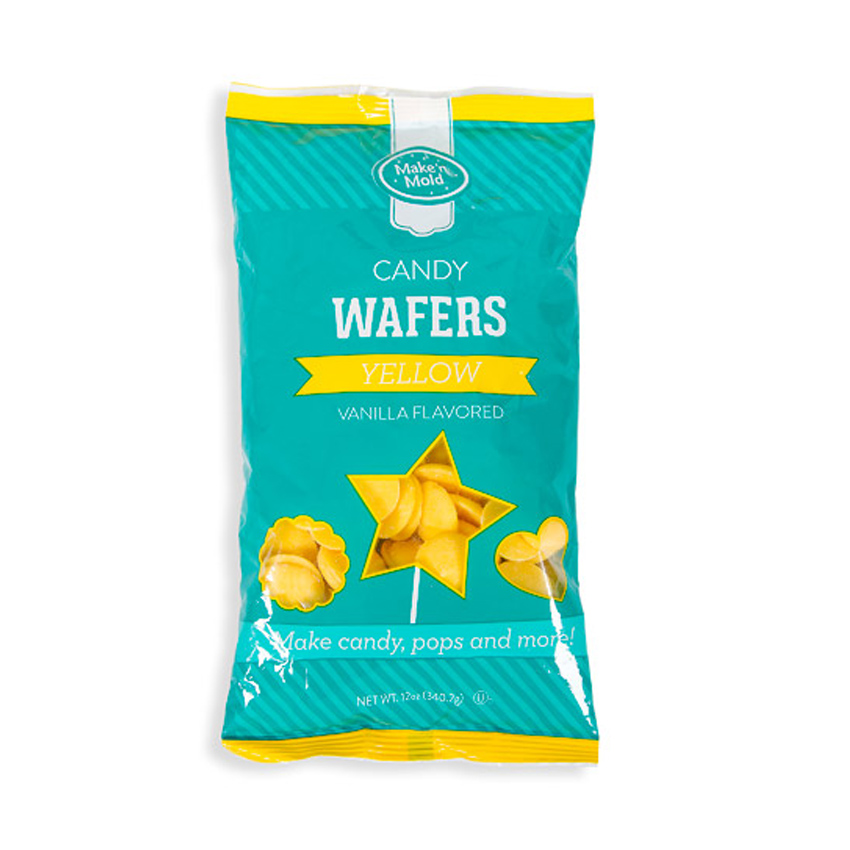Yellow Vanilla Flavored Candy Wafers, Oz