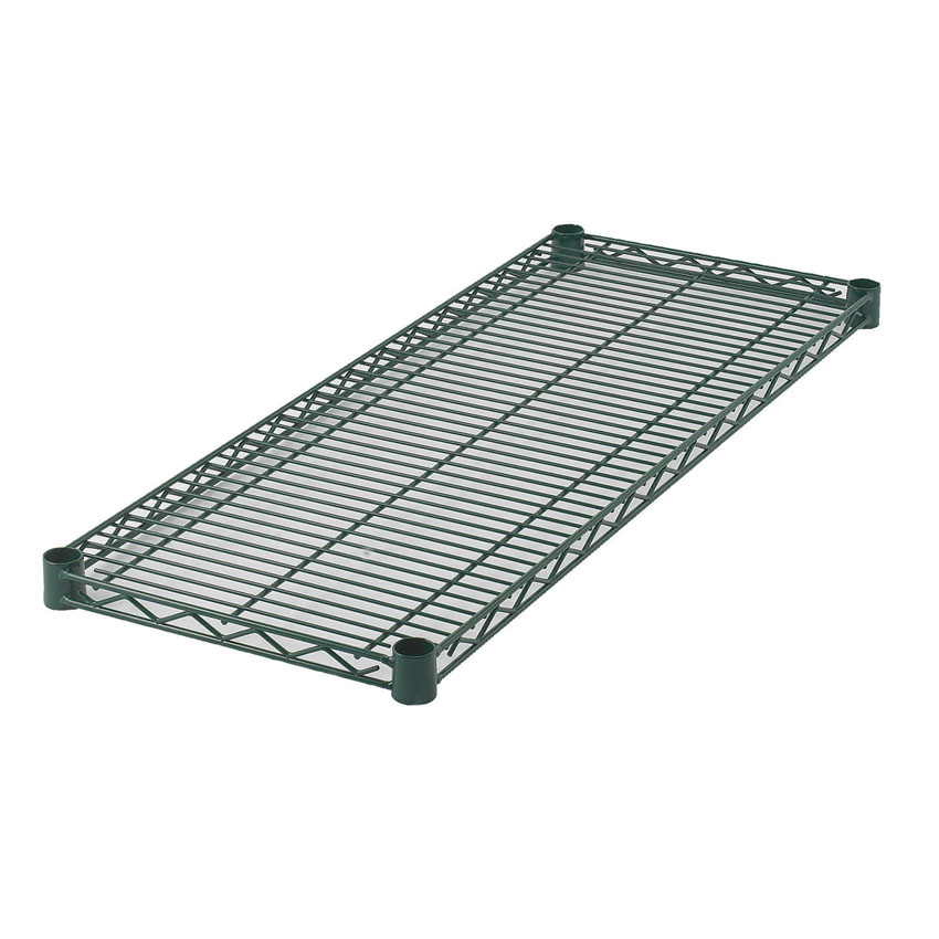 Zinc Green Coated Wire Shelf 14" Deep