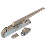 Kason 10538000004 10-11/16" Door Mechanical Latch With Strike, Straight Handle