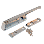 Kason 10172C00006 10-1/2" Magnetic Door Latch with Lock, Straight Handle