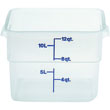 Cambro 12SFSPP190 Translucent Square Storage Container 12 Qt. - 11-1/4