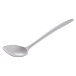 12" Melamine Food Serving Spoon, White