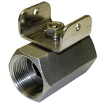 1 1/4" FPT Stainless Steel Drain Valve with Bracket