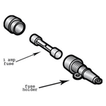 1 Amp Fuse / Fuse Holder, for Heat Seal