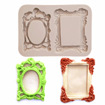 O'Creme Silicone Fondant Frame Mold, 2 cavities