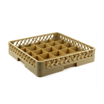 25-Compartment Glass Dishwashing Rack