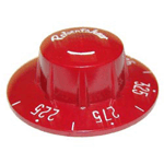 2 1/4" Red Fryer Thermostat Dial (225-375)