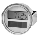 2" Solar Powered Digital Thermometer with U-Clamp and 108" Capillary