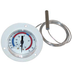 2" Front Flange Dial Thermometer with 72" Capillary