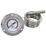 2" Front Flange Dial Thermometer with 240" Capillary