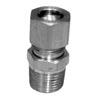 3/8" x 7/16" Brass Male Connector