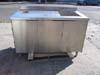 Stainless Steel Table With Sink & Trash Hole & S/S Garbage Can Used very Good Condition