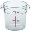 Cambro RFSCW1135 Round Storage Container Clear 1 Qt.