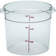 Cambro RFSCW6135 Round Storage Container Clear 6 Qt. (lid sold separately)