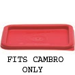 Cambro SFC6451 Winter Rose Lid for 6qt. & 8qt. Square Storage Container