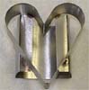 3" Heart-Shape Cutter, Heavy Stainless Steel