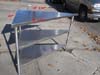 Stainless Steel Corner Table Used Very Good Condition 47 3/4" W x 30" D x 36" H