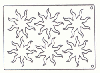 Tuile Template, Sun, 5" Overall sheet. 10.5" x 15.5"