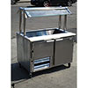 Leader 48" Sandwich Prep Table / Cooler LM-48 with Sneezeguard, Very Good Condition