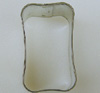 Cookie Cutter: Wavy Rectangle, 1" x 1-3/4" x 1-1/8" High