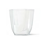 Alcas Exa Clear Hexagonal Polystyrene Cup, 120ml, 2.25" x 2.5" High, Pack of 50