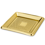 Alcas Gold Square Medorino, 3.75" - Pk of 100