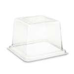 Alcas Medorino Square Plastic Lid, 3.75" - Pk of 50