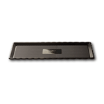 Alcas Rectangular Medoro Tray, Black, 35 x 15 cm - Pack Of 5
