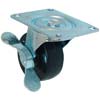 All Points 26-3331 3" Swivel Plate Caster with Brake - 220 lb. Capacity