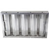 All Points 26-3894 12" x 16" x 2" Aluminum Hood Filter - Ridged Baffles