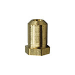 AllPoints 26-1094 Brass Hood Orifice Number 34, 3/8" / 27 Thread, 1/2" High (Nat. Gas)