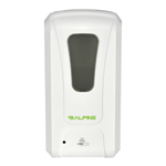 Alpine Automatic Hands-Free Foam Hand Sanitizer/Soap Dispenser, 1200 mL, White
