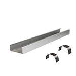 Aluminum Turning Bagel Board 25-1/2" x 3-3/4" x 1-9/16" High, with 2 Clips