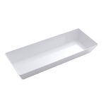 American Metalcraft White Melamine Bowl 19-9/16" x 7-7/8" x 3-1/8" H - Case of 12