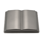 Ametalurgica Non Stick Steel Open Book Pan, 13.75" x 10" x 2.4" Deep