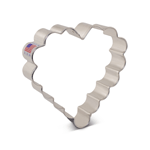 Ann Clark Scalloped Heart Cookie Cutter, 4" x 4"