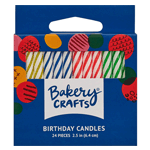 Assorted Spiral Birthday Candles, Pack of 24