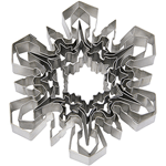 Ateco 5-Piece Stainless Steel Snowflake Cutter Set 4843