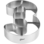 Ateco Number 3 Large Cake Cookie Cutter 7-1/4" x 11-1/4" x 2-1/8" High