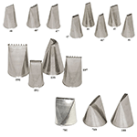 Ateco Basketweave Pastry Tube, Stainless Steel Seamless Design