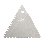 Ateco Decorating Comb Aluminum Triangle - 3 3/4