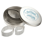 Ateco Fluted Football Cutters, Set of 5