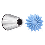 Ateco Pastry Tip French Star Opening Stainless Steel Seamless Design 