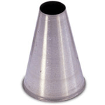Ateco Pastry Tube, S/S Seamless Design, Small Plain Opening